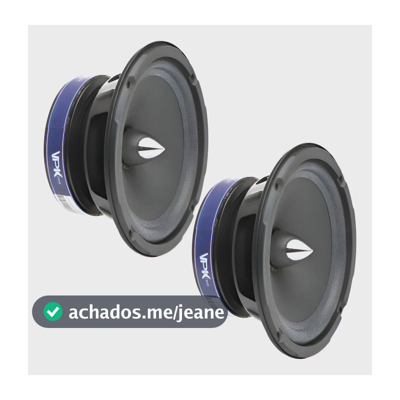 Par De Auto Falantes Qvs 6 Polegadas 600w Preto