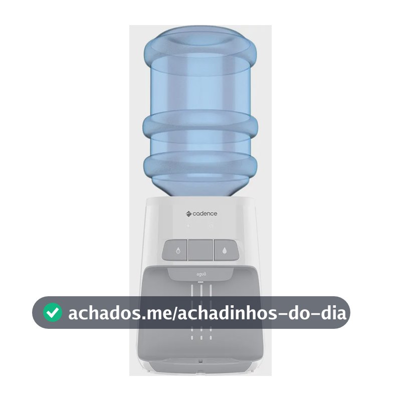Bebedouro de mesa Cadence gela água refrigerado elétrico galão aguô BEB110 branco