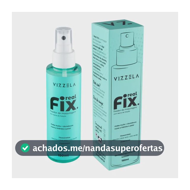 Fixador Bruma Maquiagem Real Fix Spray Longa Duração Incolor