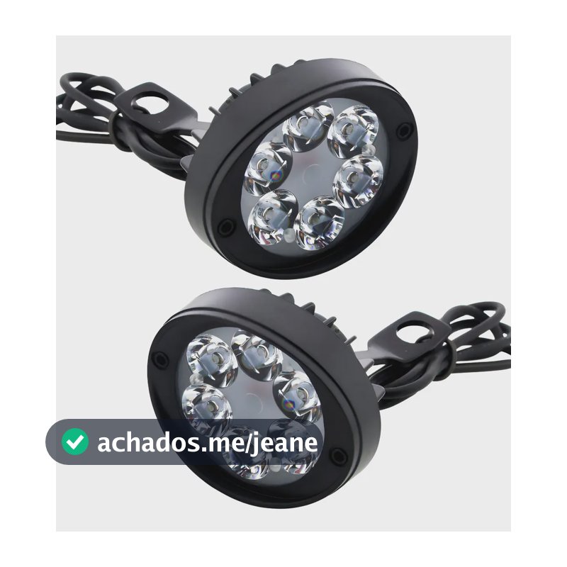 Par Farol Led Milha Drl 4000lm Foco Longo 12v 24v Tipo Xenon