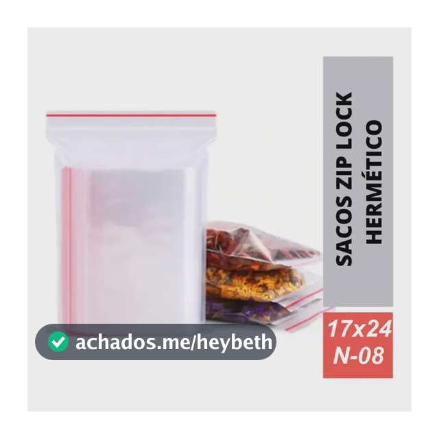 100 Sacos Zip Lock Abre E Fecha Hermético 17x24 Talge