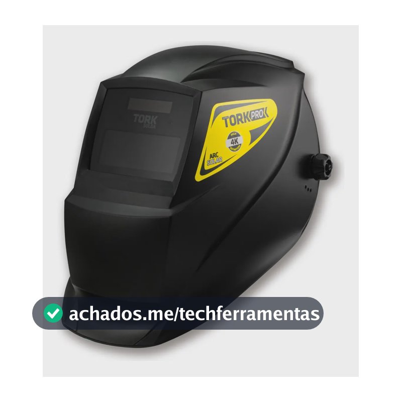 Máscara de Solda Automática Auto Escurecimento Arc Solar 4K Super Tork