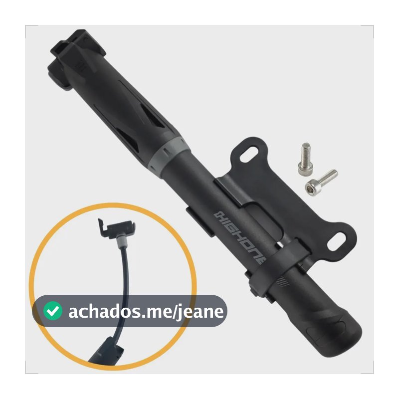 Bomba de Ar Manual Bicicleta High One 120psi Presto Schrader MTB Speed
