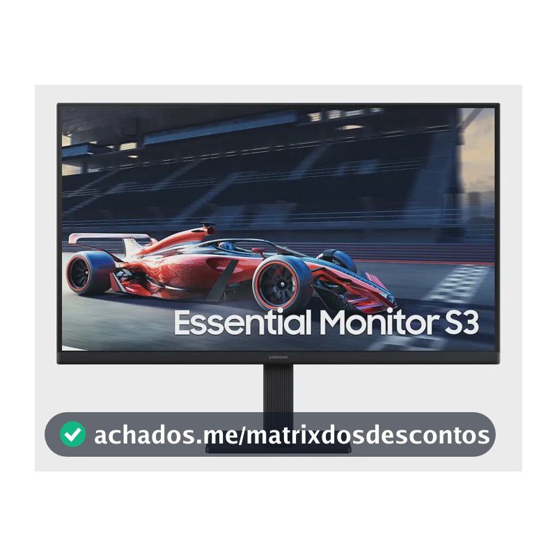 Monitor Gamer Samsung 24" FHD,100 Hz, HDMI, VGA,Preto, S3
