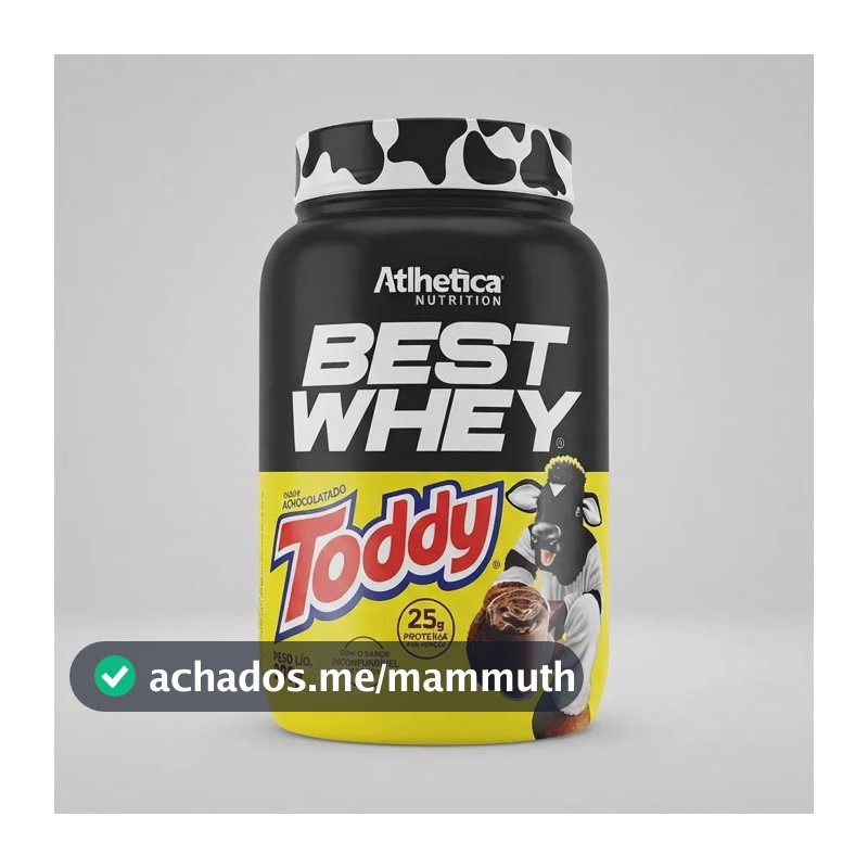 Proteína Atlhetica Nutrition Best Whey em pó sabor Toddy x 900g