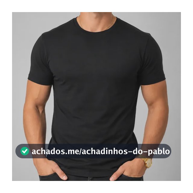 Camiseta Básica Masculina Algodão Lisa Malha Peruana Premium