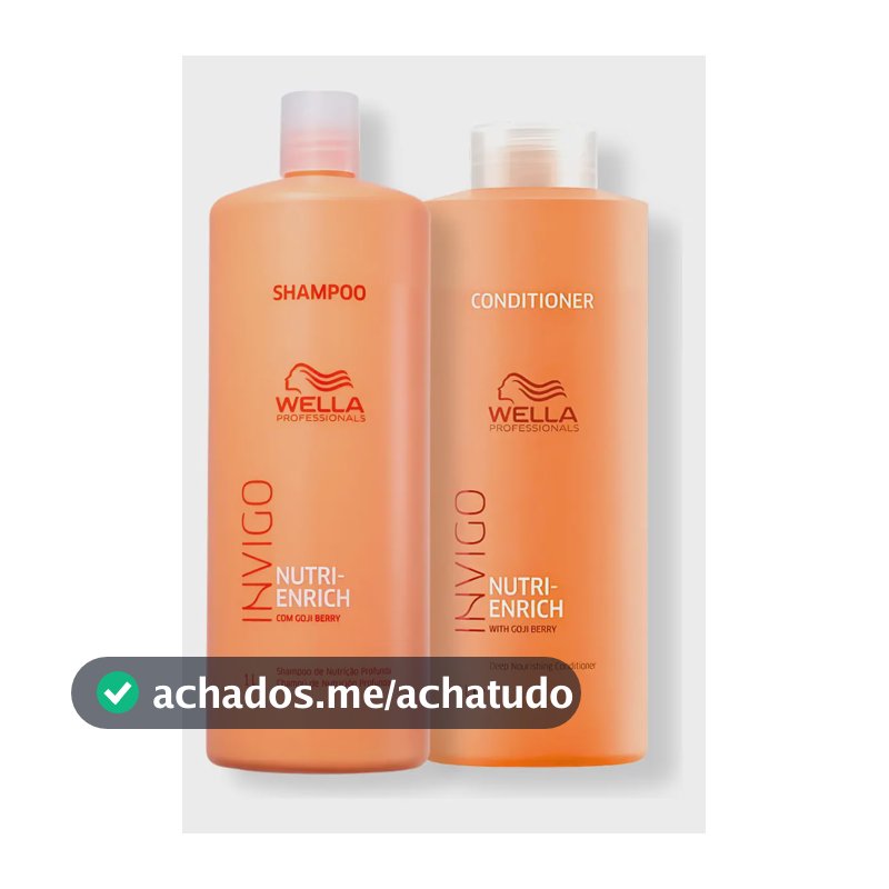 Kit Wella Invigo Nutri-enrich Duo Shampoo E Condicionador 1l