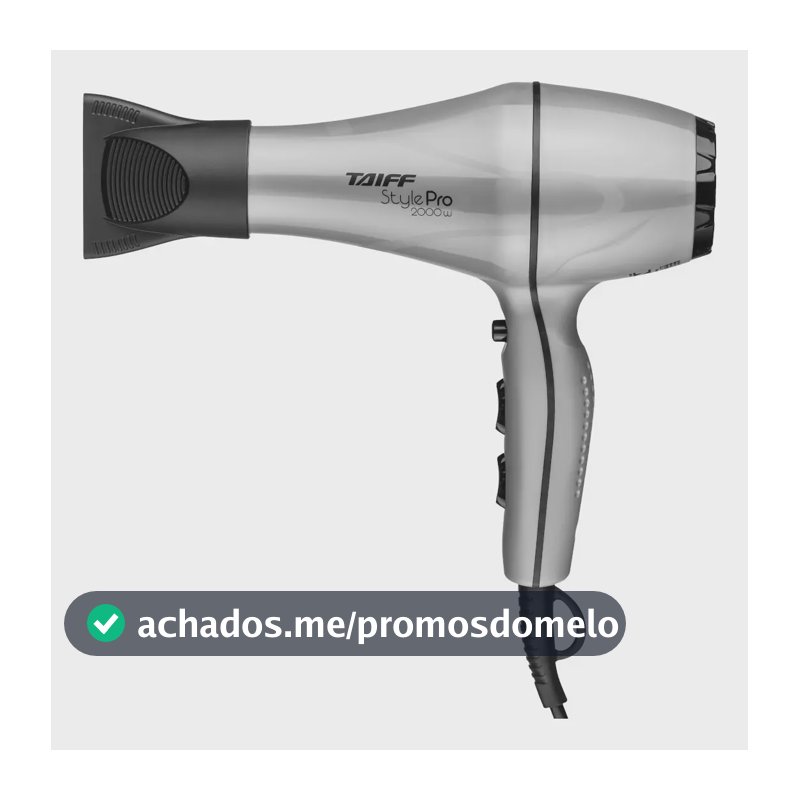 Secador De Cabelos Taiff Style Pro 2000w Prata