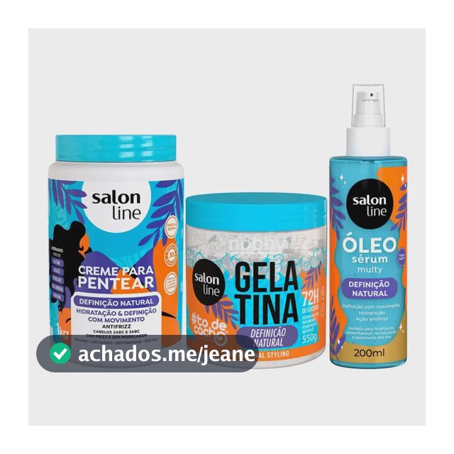 Kit Completo Definição Natural Salon Line 3un Antifrizz