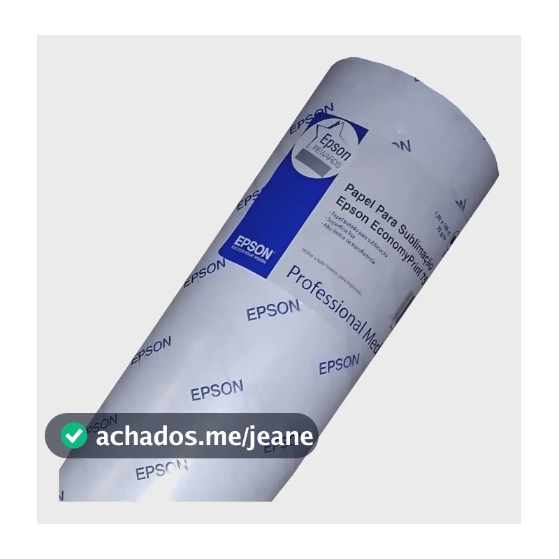 Rolo 50 M Papel Sublimático Epson Professional S450400 61 Cm Branco