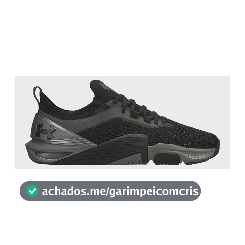 Tênis Academia Treino Unissex Tribase Cross 2se Under Armour Preto E Grafite Liso 36 Br
