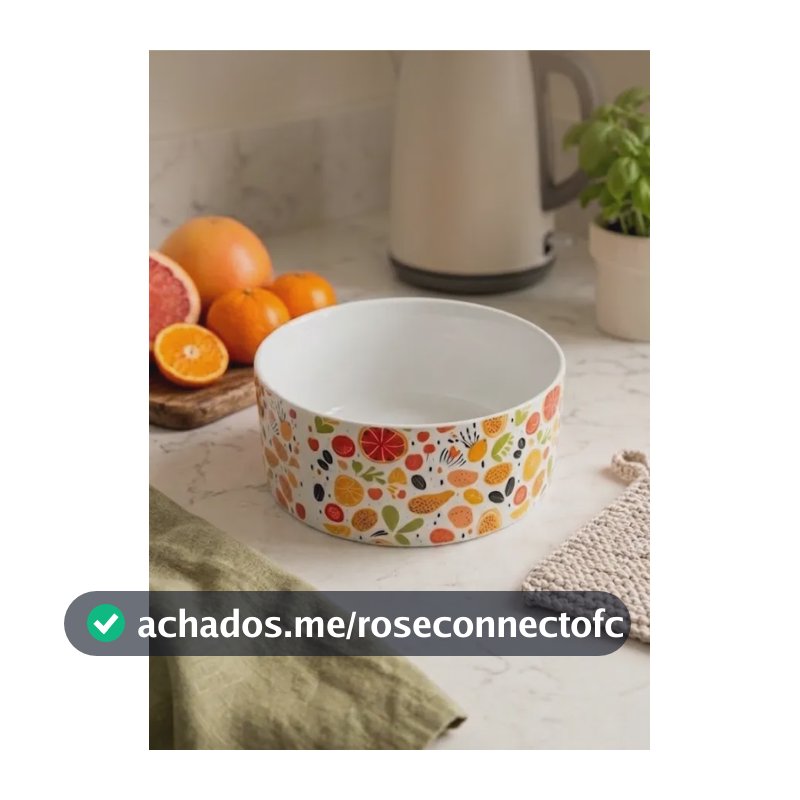 Tigela De Porcelana Sopa Sobremesa 570ml Mesa Posta Cozinha Colorida