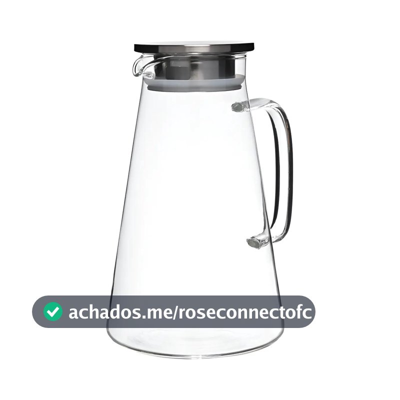 Jarra De Vidro Borossilicato Com Tampa De Inox 1,8 Litros