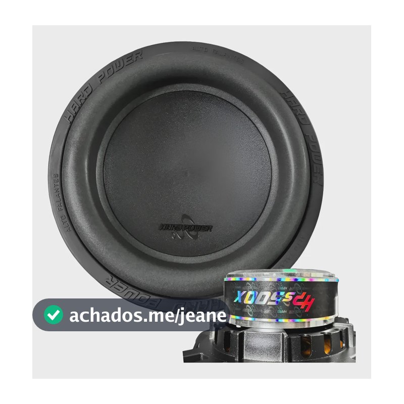 Alto Falante Hard Power S500x 12 Polegadas 500w 4 Ohms Preto Preto