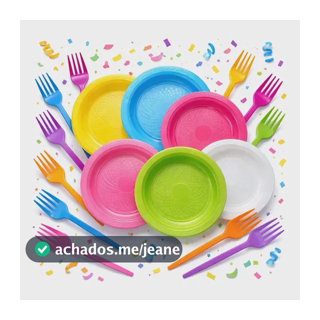 Kit Pratos + Garfos Bolo Sobremesa 200 Und Aniversário Festa