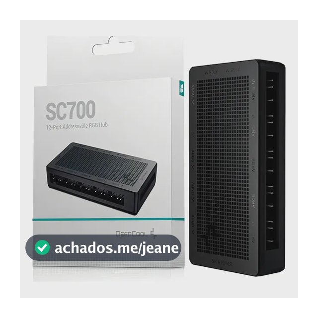 Hub Para Fans Ventoinhas Deepcool Sc700 12 Portas 3 Pinos