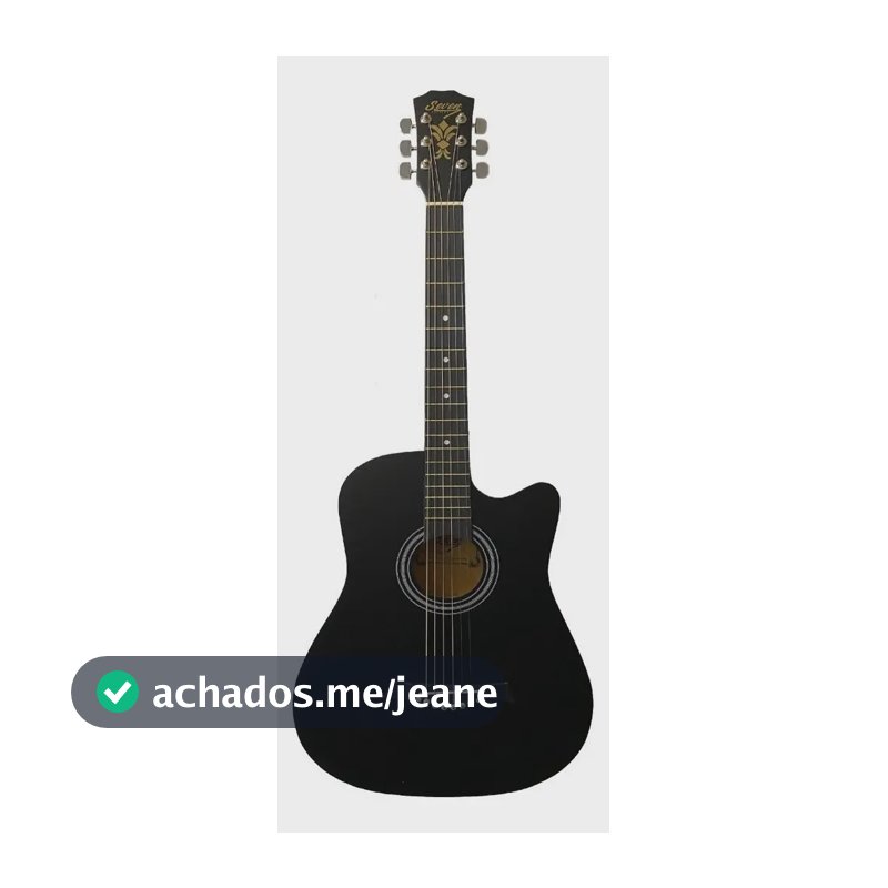 Violão acústico Seven SV-17 mini dreadnought dark black