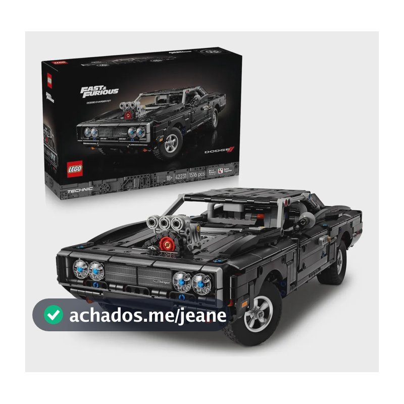 Lego Technic 42231 Velozes E Furiosos - Dodge Charger R/t 1516