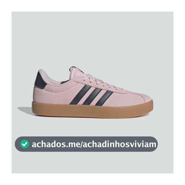 Tênis Feminino Vl Court 3.0 adidas Clpink/legink/gum3 Liso 36 Br