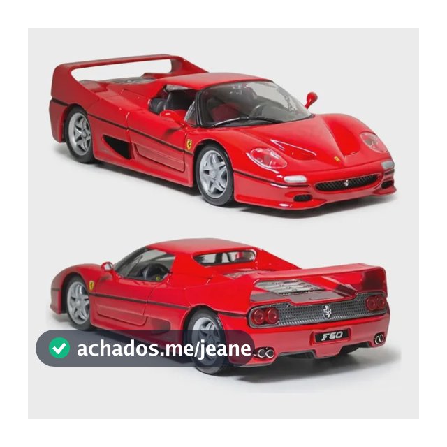Miniatura De Ferro Ferrari F50 18cm 1:24 Bburago