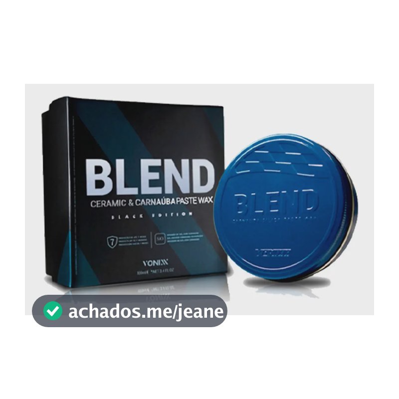 Cera Automotiva Pasta Blend Vonixx 100ml Carnaúba e Cerâmica