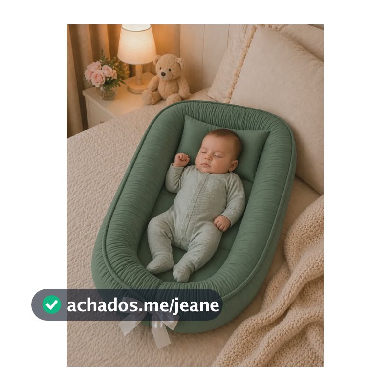 Ninho Redutor Para Bebê Recém Nascido Maternidade Enxoval Verde-escuro