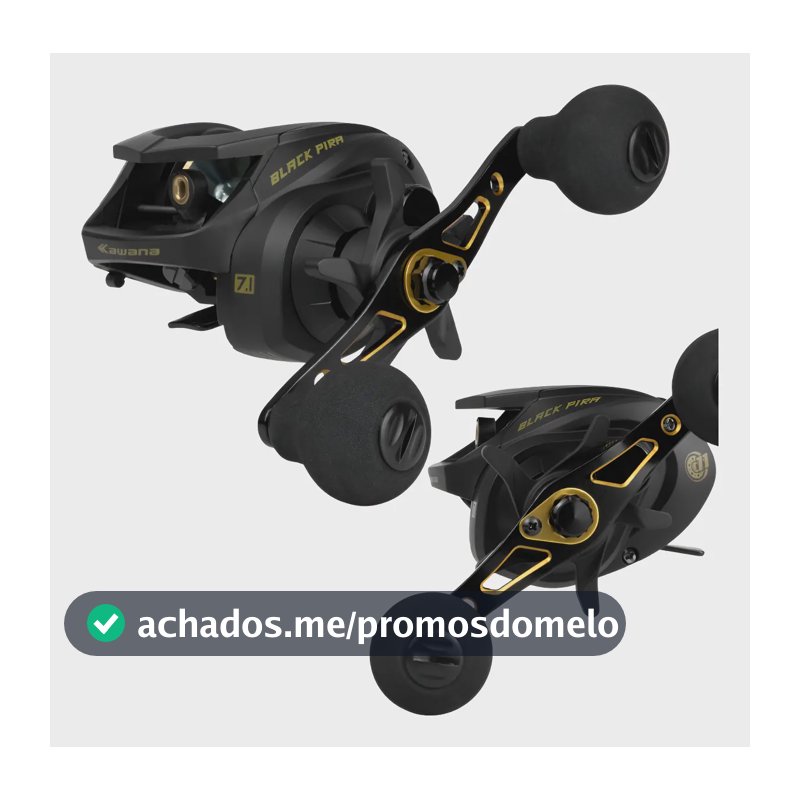 Carretilha Pesqueiro Black Pira 400 11 Rolamentos Drag 18kg Esquerdo