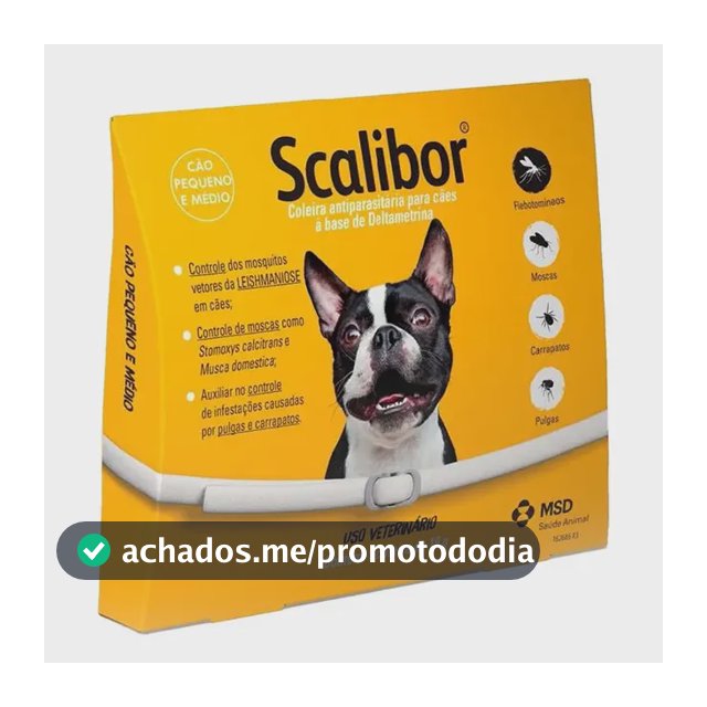 Coleira Repelente Scalibor® 19g  48cm Laranja