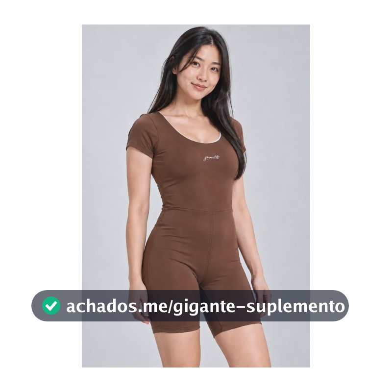 Conjunto Macaquinho Fitness Academia Feminino Exercicio Marrom G