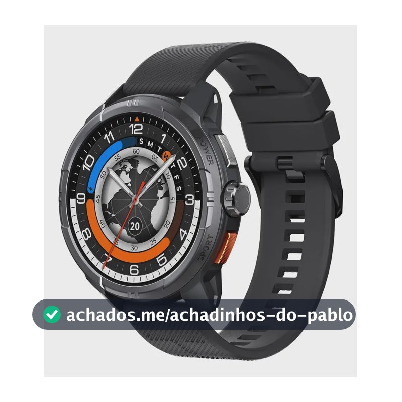 Smartwatch Haylou Solar Ultra LS23 Solar Ultra 1.6 chamadas bluetooth cor preto