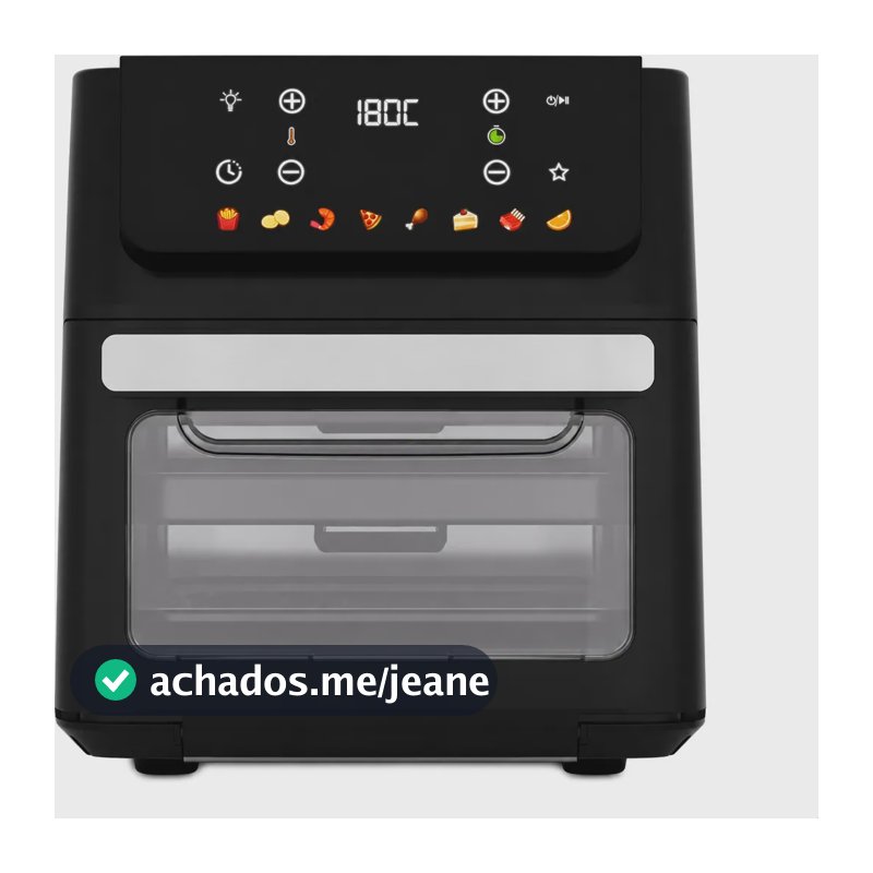 Air Fryer Oven Philco 11l 8 Funções Visor 1800w Paf11b Preto Preto 127v