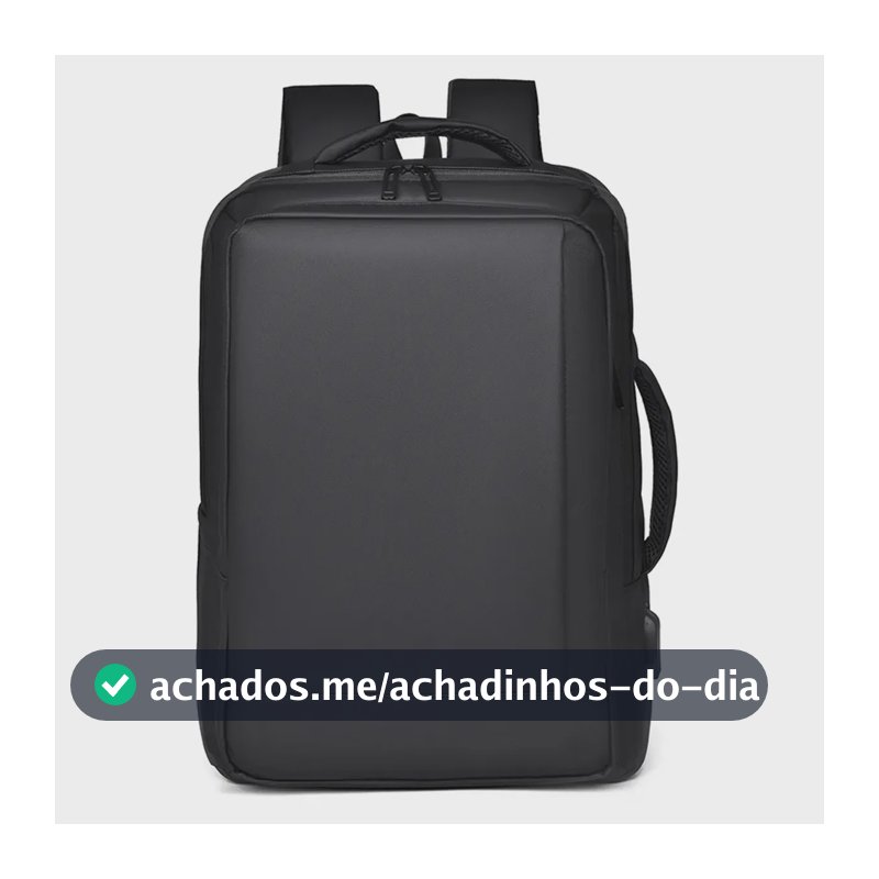 Mochila para Notebook de 15.6" Executiva com USB, Expansível e Impermeável