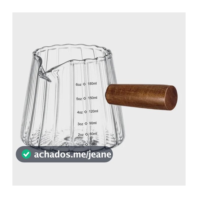 Copo De Café Expresso De 6 Onças/180 Ml Com Alça De Madeira,