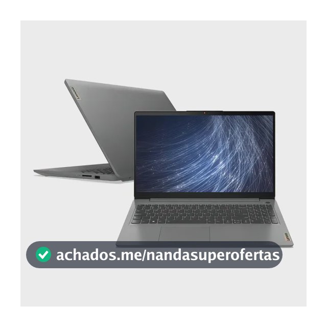 Notebook Ultrafino Ideapad 3 R7 12gb 512gb Linux 82mfs00600 Cor Cinza