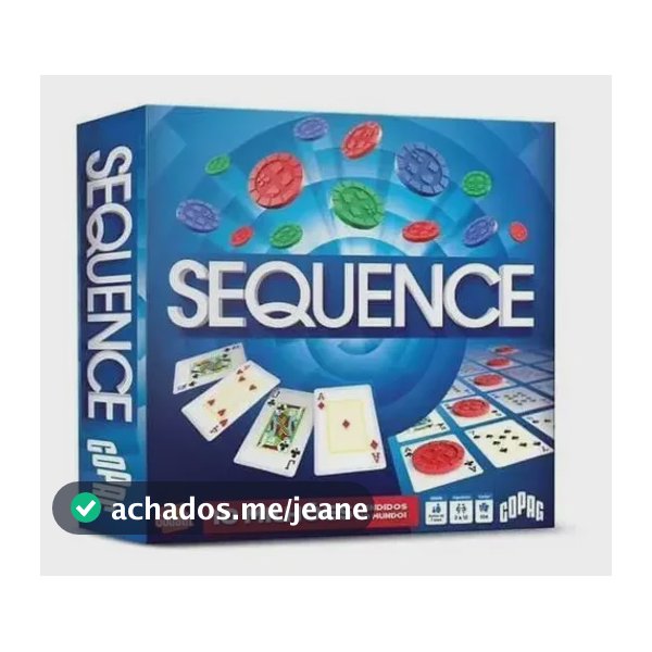 Sequence Jogo De Tabuleiro Copag 88946