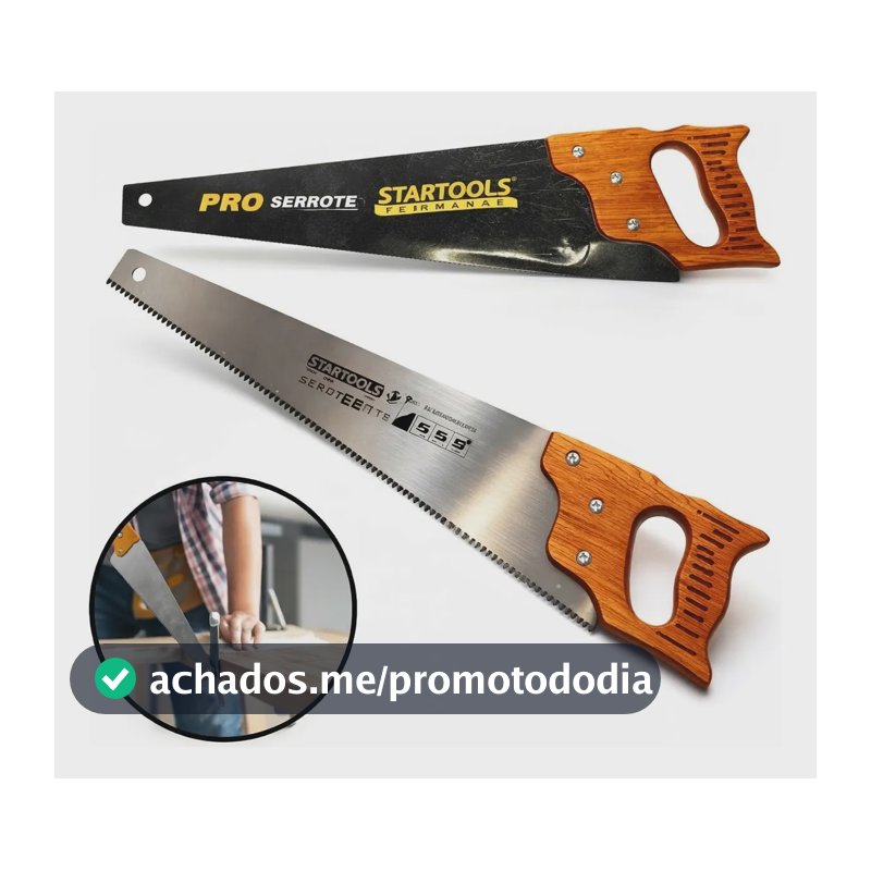 Serrote Para Madeira 18 Profissional Dentes Temperado Aço Marrom Marrom