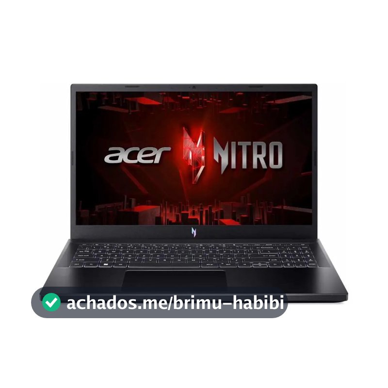 Notebook Gamer Acer Nitro V ANV15-51-57WS Intel® Core™ i5-13420H 13ªGeração 512SSD 8GB Nvidia® GeForce® RTX 3050 GDDR6 Linux Gutta 15,6'