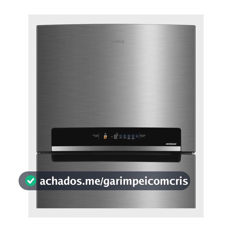Geladeira Frost Free Duplex 491l Inverter Cor Inox Midea Cor Inox