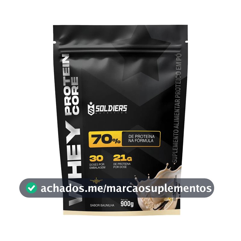 Whey protein Soldiers Nutrition em pó sabor Baunilha x 900g