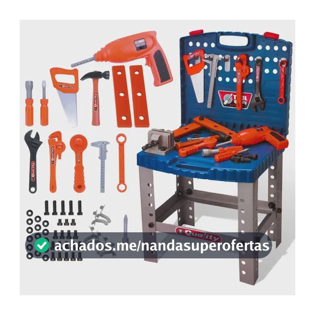 Super Kit Ferramenta Com Furadeira Brinquedo Infantil