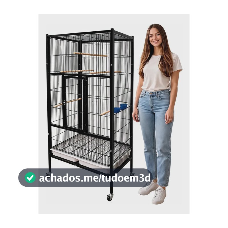 Viveiro Calopsita Plus Código 252  Preto