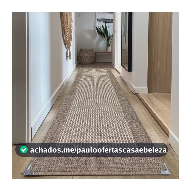 Tapete Passadeira Sala Quarto Cozinha 2,30x0,66 Clean 230 M 0.66 Cm Mescla