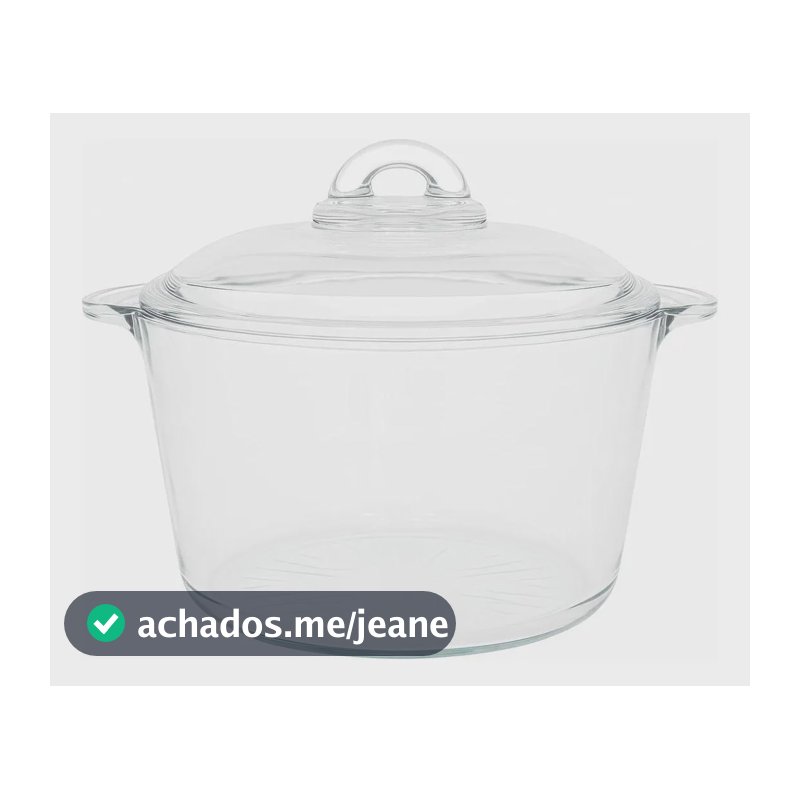 Terrina/tigela De Vidro Com Tampa 2,5l N247090-3 - Quanhe Transparente