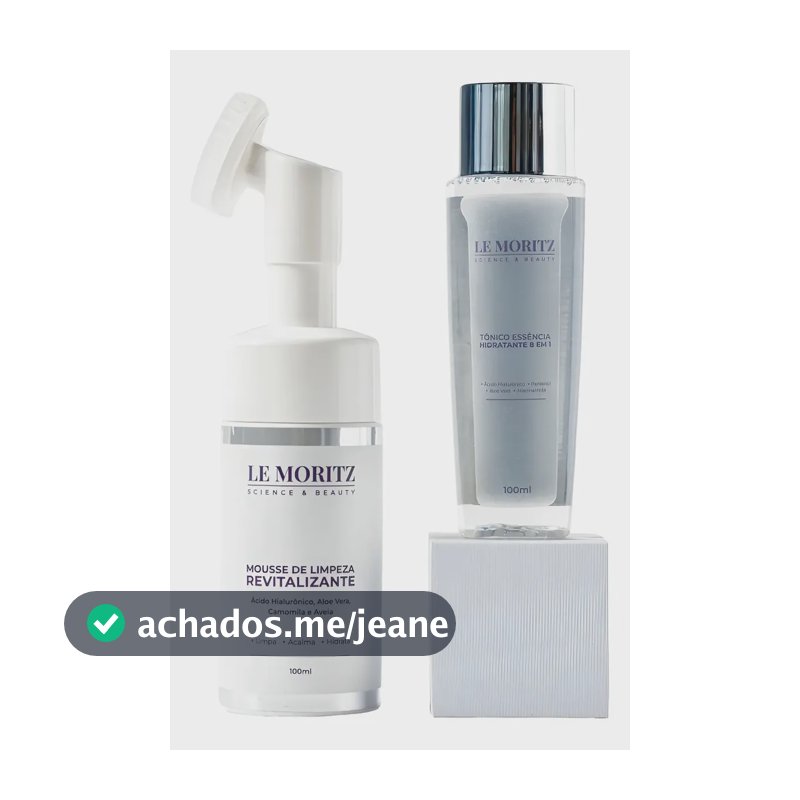 Kit Limpeza Facial 40+ Pele Madura Hidratante Le Moritz
