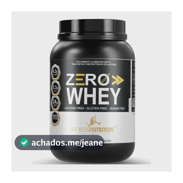 Whey Zero Lactose Natural - Fórmula Avançada IN Natura Com 24g De Proteínas Por Dose E Insumos Importados - 908g