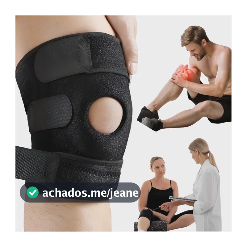 Joelheira De Compressão Ortopédica Patelar Tensor Ajustável