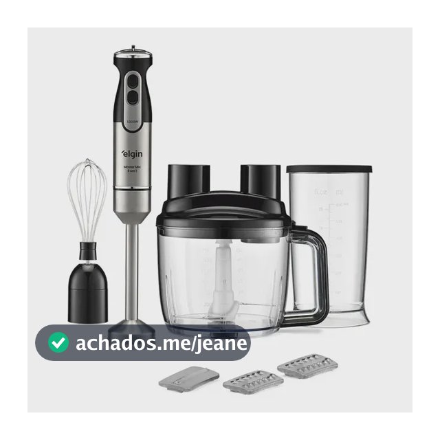 Mixer Master Mix 5 Em 1 Elgin 1.000w 110v 5 Funções Prateado