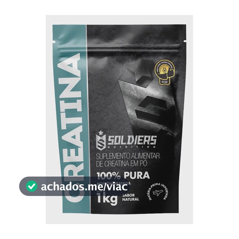 Creatina Soldiers Nutrition em pó Sem sabor x 1kg