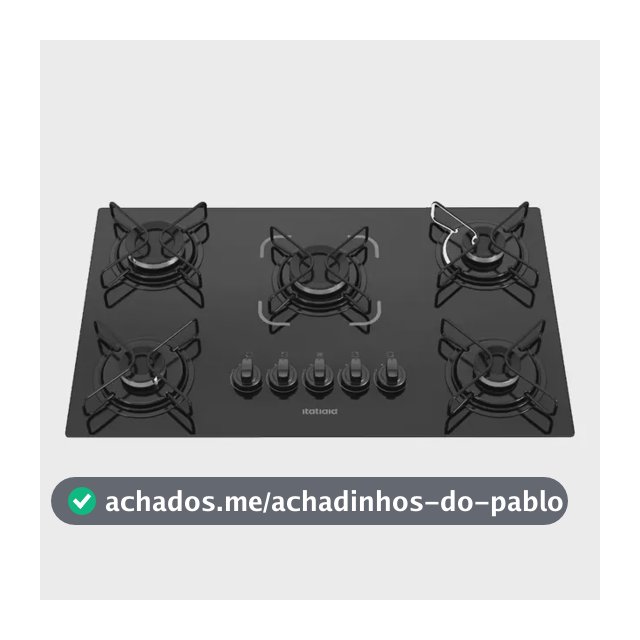 Cooktop Itatiaia Essencial 5 Bocas Preto