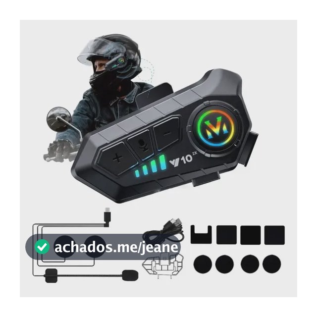 Intercomunicador Bluetooth V10 Para Capacete De Moto